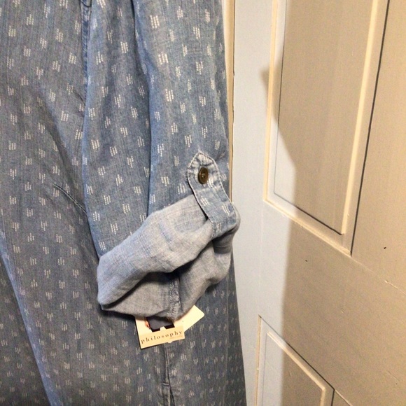 Philosophy Chambray Dress NWT JT - Picture 4 of 6